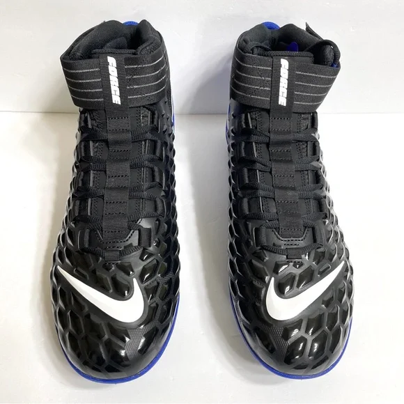 Nike Force Savage Pro 2 Football Cleats Size 14 BV3969-005 Black Old Royal